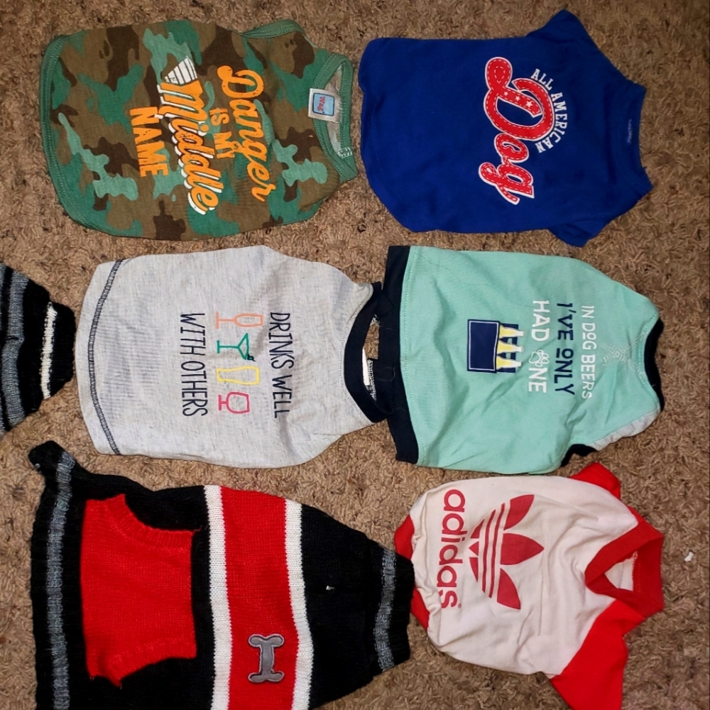 7 Pcs XS Dog sweaters